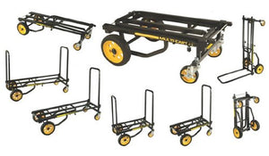 Rock-N-Roller R6RT (Mini) 8-in-1 Folding Multi-Cart/Hand Truck/Dolly/Platform Cart/29" to 42.5" Telescoping Frame/500 lbs. Load Capacity, Black: Musical Instruments