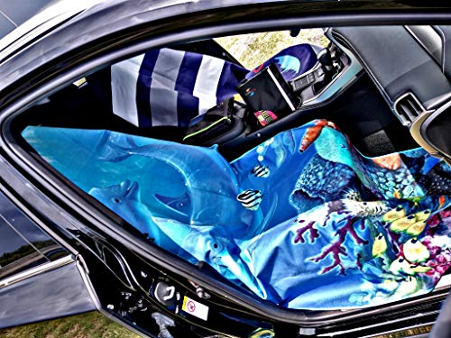 Beach Towel Waterproof and Car Seat Cover- Sand Free, Light Weight, Super Absorbent, Quick Dry and Compact Free Mesh Bag: Gateway