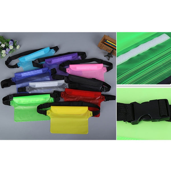 Sports Bag Waist Bag Swimming Drifting Diving Waist Fanny Pack Pouch Underwater Sealing Mobile Phone Pouch Pocket