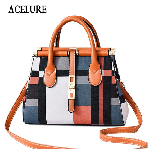 ACELURE Ladies Hand Bags Famous Brand Bags Logo Handbags Women Fashion High Quality Pu Leather Pochette Shoulder Bag Women Bags