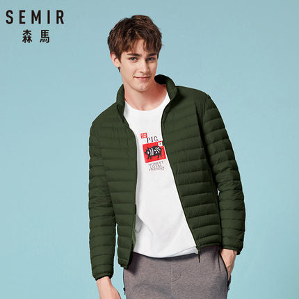 SEMIR 2018 Down Jacket Men Winter Portability Warm 90% White Duck Down Hooded Man Coat jaqueta masculino chaqueta hombre