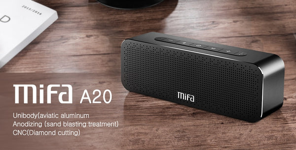 MIFA A20 Bluetooth Speaker Metal Portable Super Bass Wireless speaker Bluetooth4.2 3D Digital Sound Loudspeaker Handfree MIC TWS