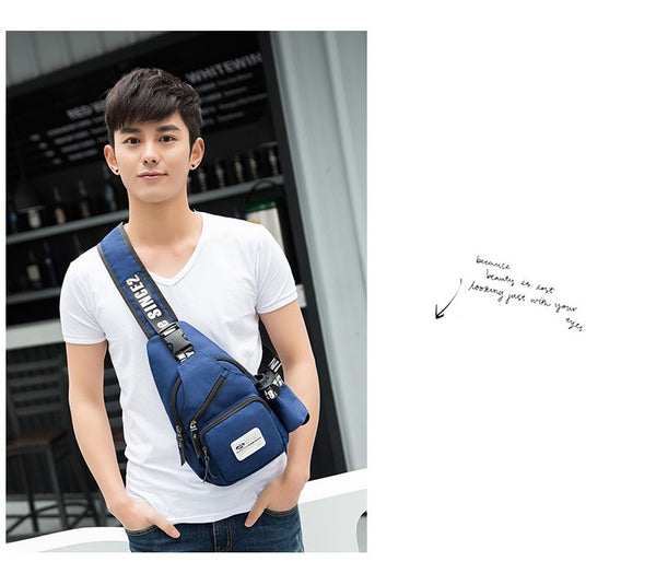 Men casual chest bag Oxford waterproof shoulder Messenger chest bags Small Sling Bags man Women Shoulder Crossbody Bag Back Pack