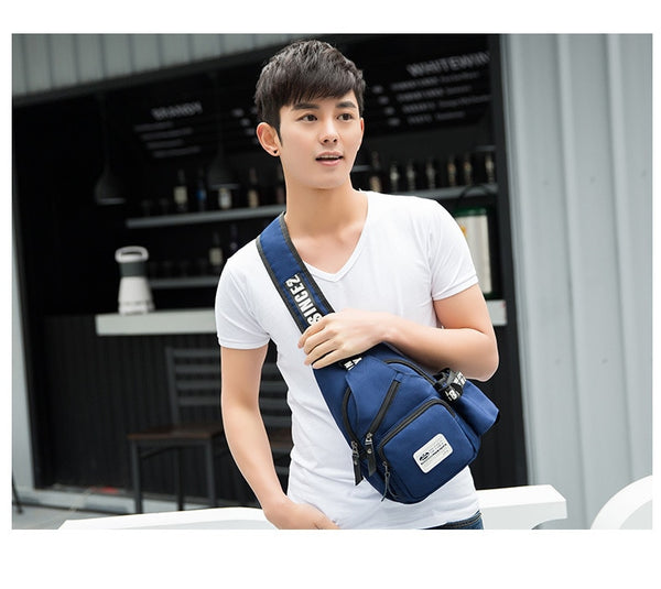 Men casual chest bag Oxford waterproof shoulder Messenger chest bags Small Sling Bags man Women Shoulder Crossbody Bag Back Pack