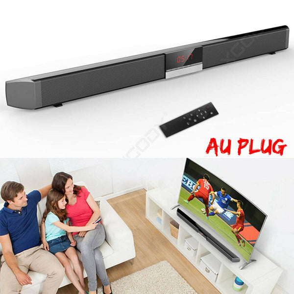 LED Display bluetooth Soundbar Wireless Speaker Aux-In Coaxial Optical for TV Home Theater 40W Home Wall-mounted Subwoofer