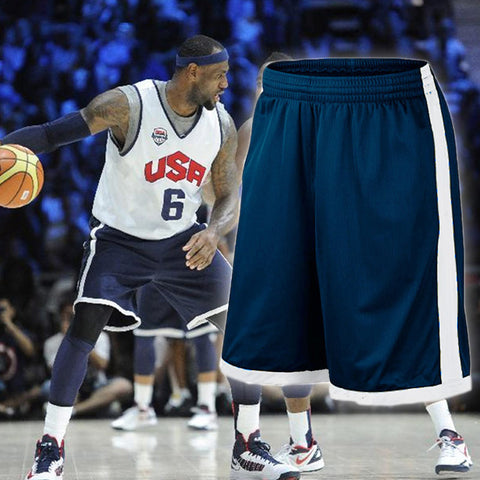 EU Men Basketball Shorts Plus Size Team USA Basketball Shorts with Pocket Men Training Basketball Short Quick Dry Running Shorts