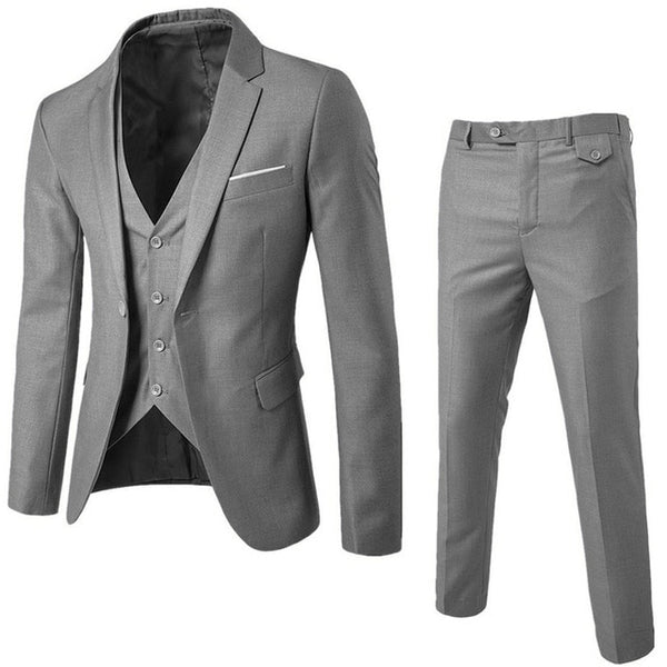 Men Blazer Suit Set Man Male Tuxedo Trouses Pants Men Slim Fit Formal Suits For Wedding Party 81101