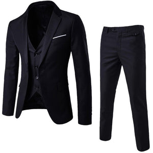 Men Blazer Suit Set Man Male Tuxedo Trouses Pants Men Slim Fit Formal Suits For Wedding Party 81101