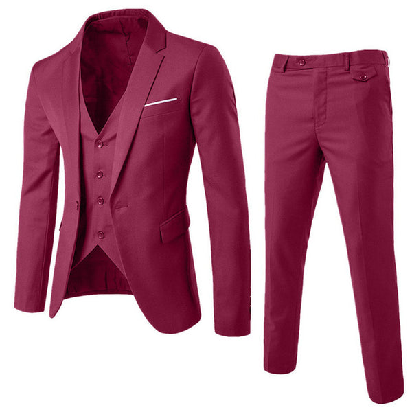 Men Blazer Suit Set Man Male Tuxedo Trouses Pants Men Slim Fit Formal Suits For Wedding Party 81101