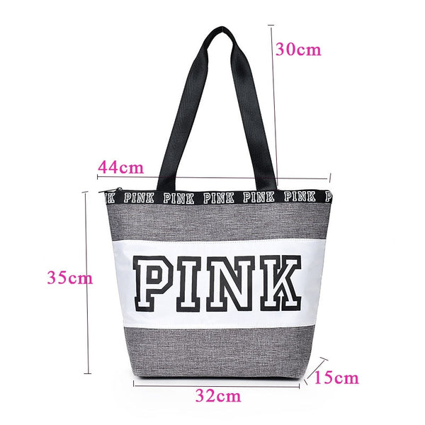 Women handbags Pink waterproof vs fashionable Female shopping shoulder bags handbag