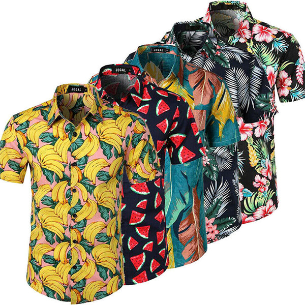 Men Hawaiian Short Sleeve Shirt