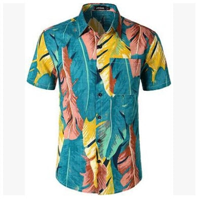 Men Hawaiian Short Sleeve Shirt