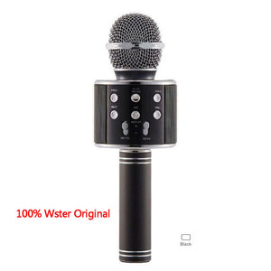 Original Wster WS858 Fashion Bluetooth Wireless Condenser Magic Karaoke Microphone Mobile Phone Player MIC Speaker Record Music