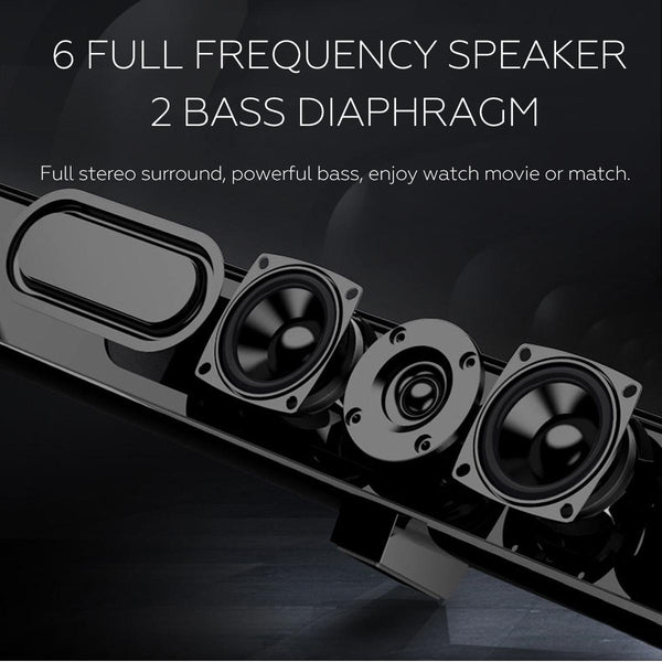 50W 100cm HiFi Detachable Wireless bluetooth Soundbar Speaker 3D Surround Stereo Subwoofer for TV Home Theatre System Sound Bar