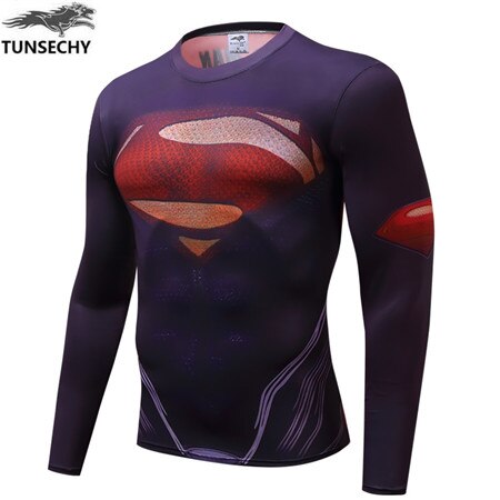 Marvel captain America 2 superman superhero T-shirt, men's gym suit, short-sleeved xs-4xl